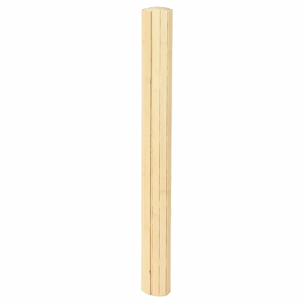 Vidaxl vloerkleed rechthoekig 80x200 cm bamboe lichtnaturel