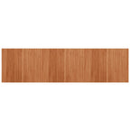Vidaxl vloerkleed rechthoekig 80x300 cm bamboe bruin