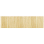 Vidaxl vloerkleed rechthoekig 80x300 cm bamboe lichtnaturel