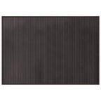Vidaxl vloerkleed rechthoekig 70x100 cm bamboe donkerbruin