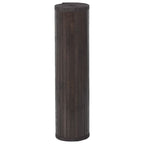 Vidaxl vloerkleed rechthoekig 70x100 cm bamboe donkerbruin