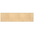 Vidaxl vloerkleed rechthoekig 80x300 cm bamboe lichtnaturel