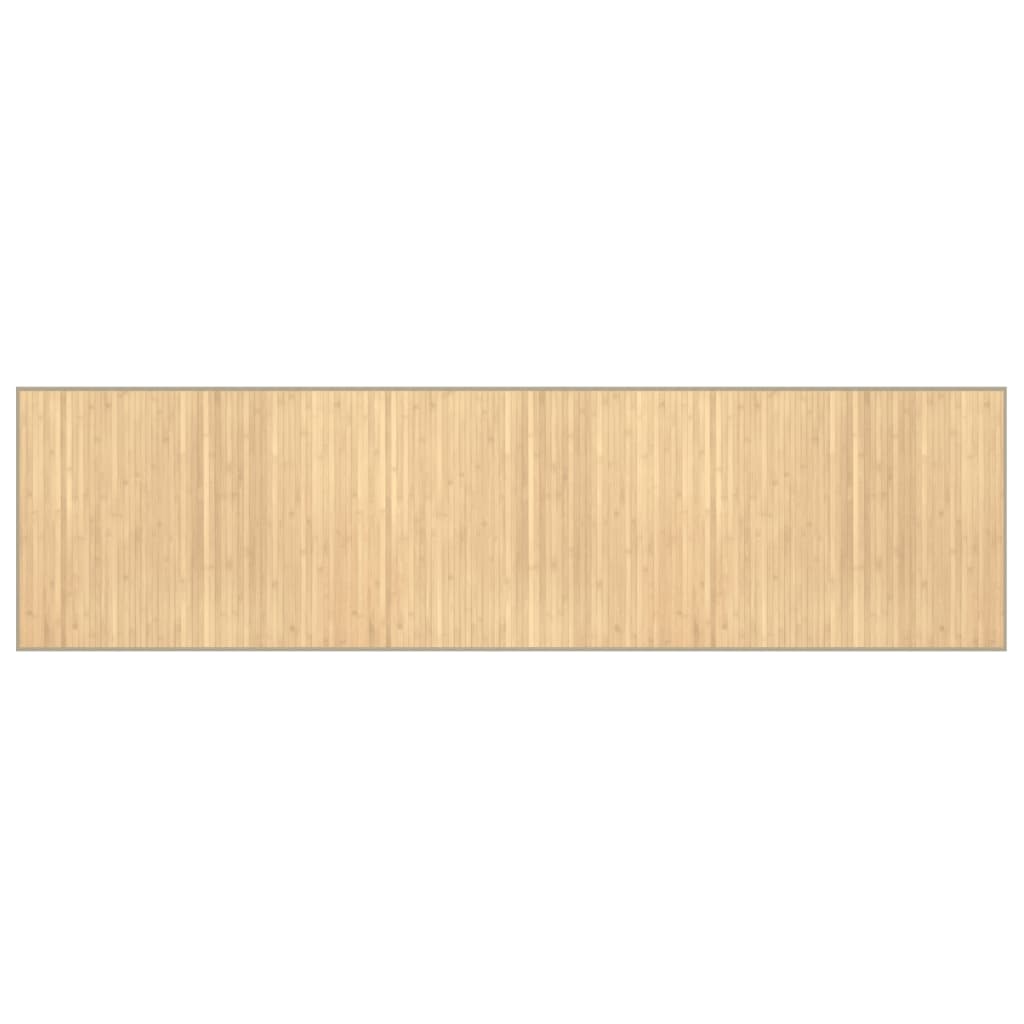 Vidaxl vloerkleed rechthoekig 80x300 cm bamboe lichtnaturel