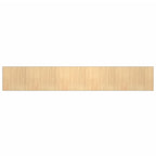 Vidaxl vloerkleed rechthoekig 80x1000 cm bamboe lichtnaturel