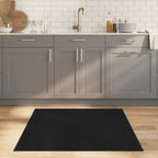 Vidaxl vloerkleed vierkant 100x100 cm bamboe zwart