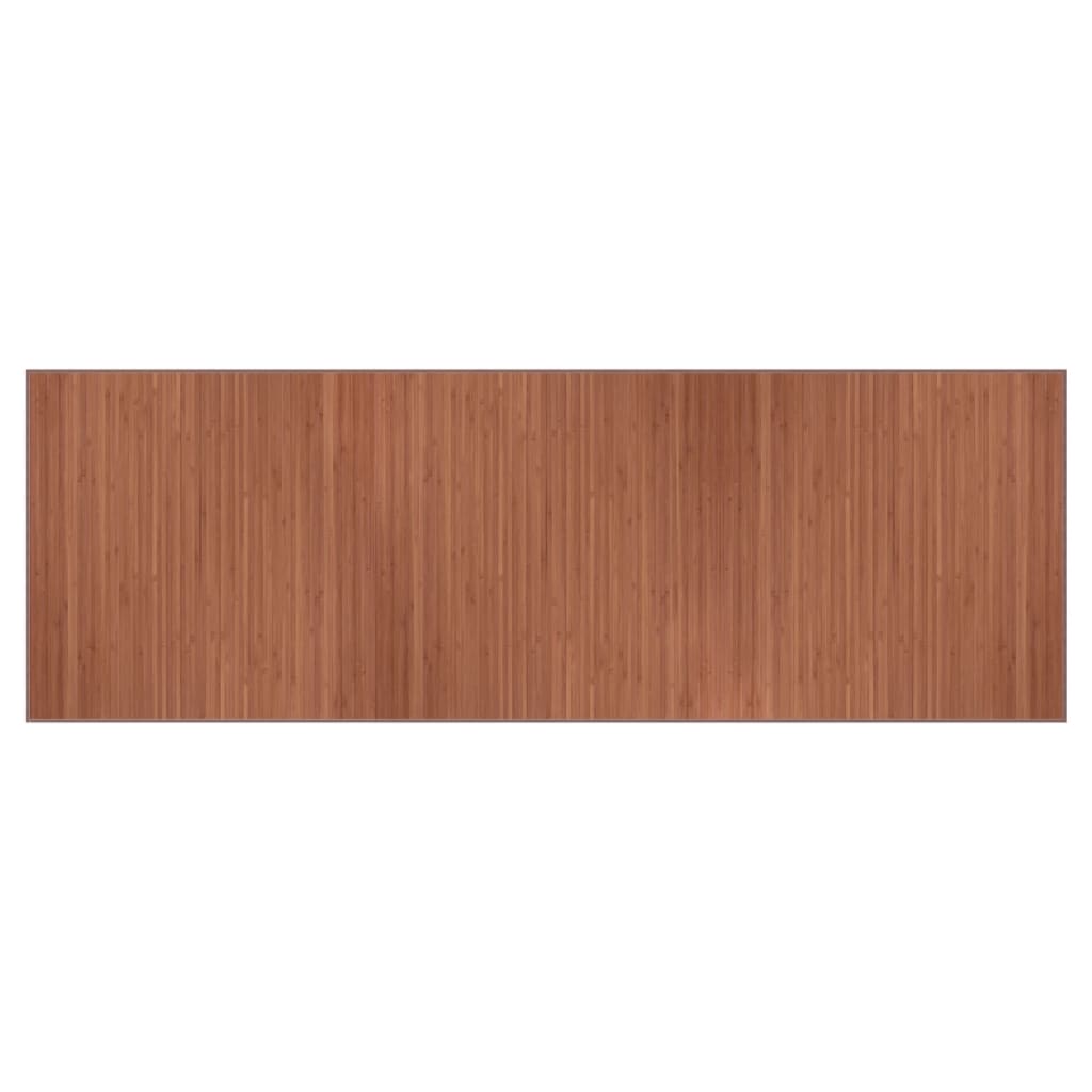 Vidaxl vloerkleed rechthoekig 100x300 cm bamboe bruin