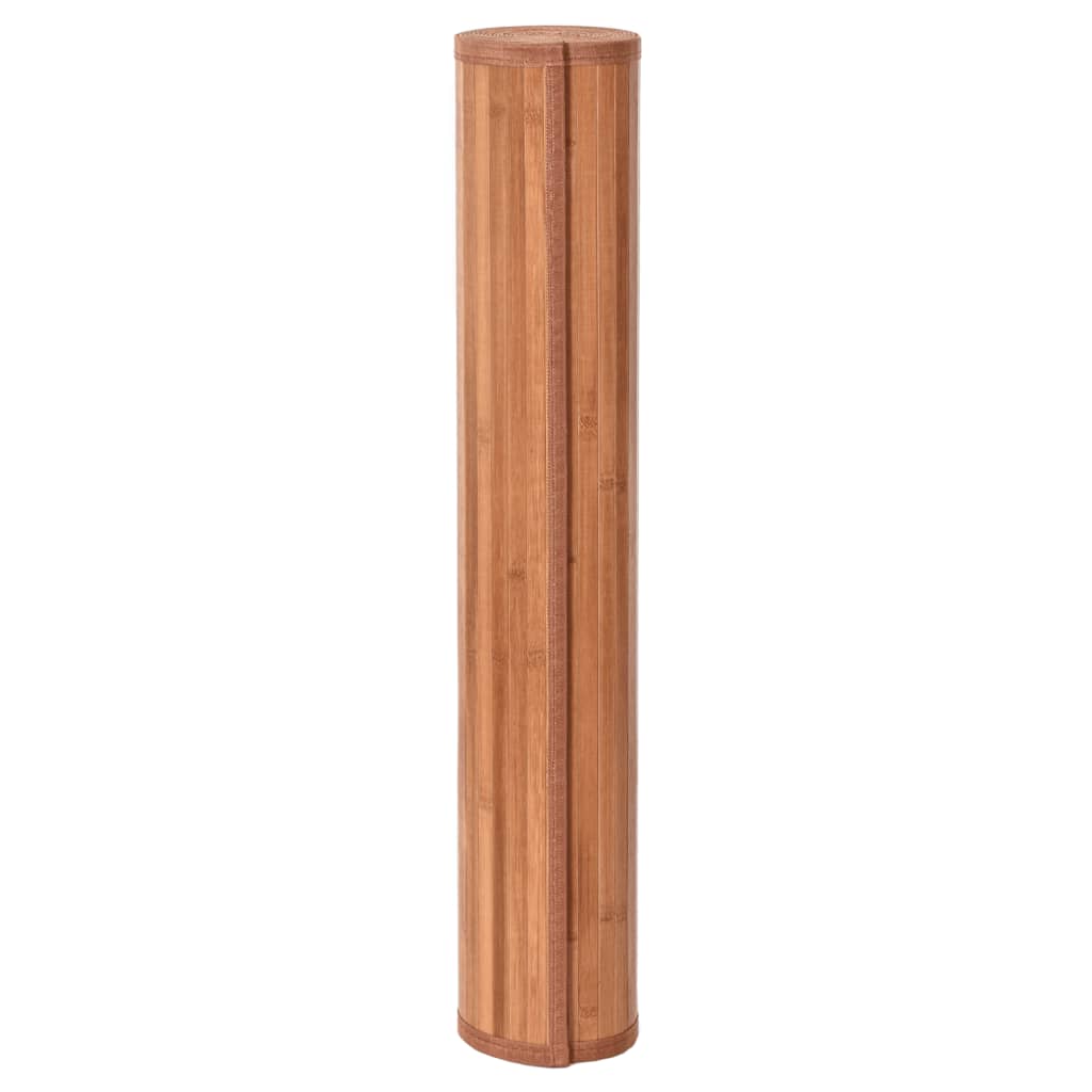 Vidaxl vloerkleed rechthoekig 100x300 cm bamboe bruin