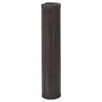 Vidaxl vloerkleed rechthoekig 100x1000 cm bamboe donkerbruin
