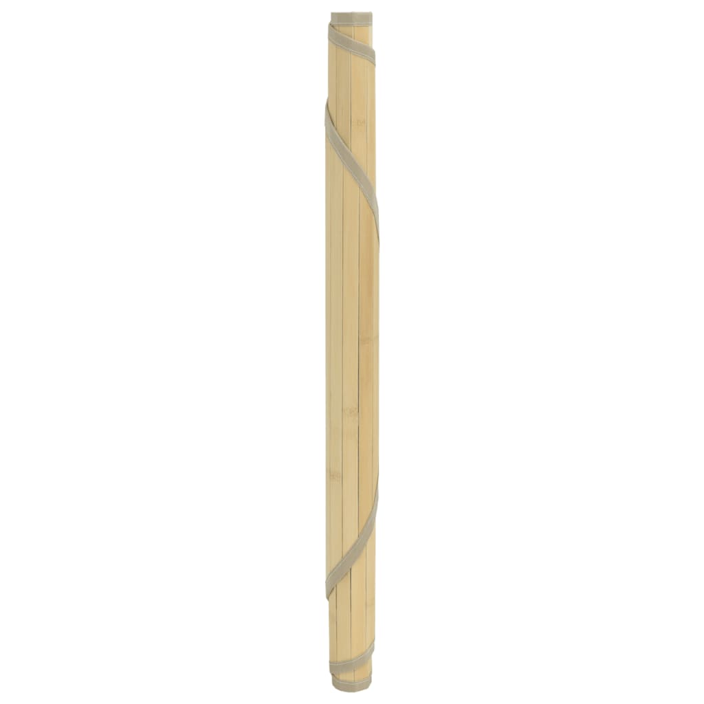 Vidaxl vloerkleed rond 60 cm bamboe lichtnaturel
