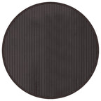 Vidaxl vloerkleed rond 60 cm bamboe donkerbruin