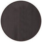 Vidaxl vloerkleed rond 80 cm bamboe donkerbruin