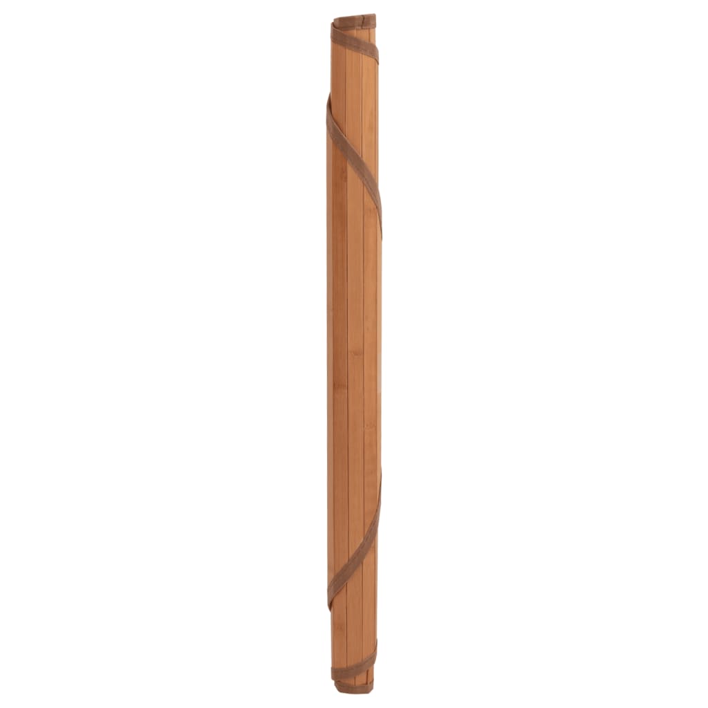 Vidaxl vloerkleed rond 100 cm bamboe bruin