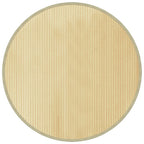 Vidaxl vloerkleed rond 100 cm bamboe lichtnaturel