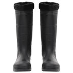 Vidaxl regenlaarzen met verwijderbare sokken maat 45 pvc zwart