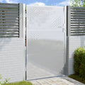 VidaXL Tuinpoort 100x125 cm roestvrij staal