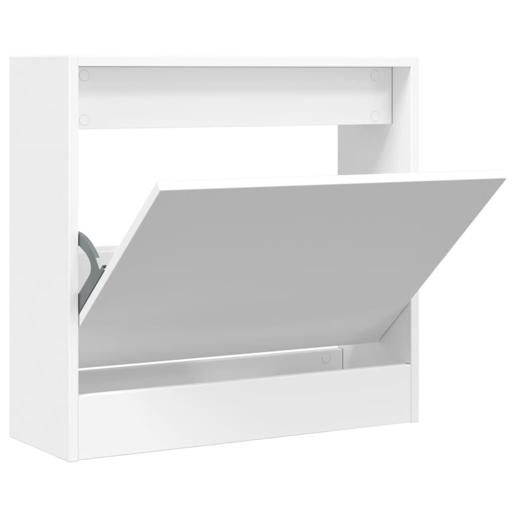 Vidaxl schoenenkast 60x21x57 cm bewerkt hout wit