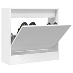 Vidaxl schoenenkast 60x21x57 cm bewerkt hout wit