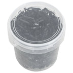Vidaxl haarelastiekjes paard 1500 st silicone zwart