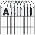 Vidaxl dressuurletters 8 st staal