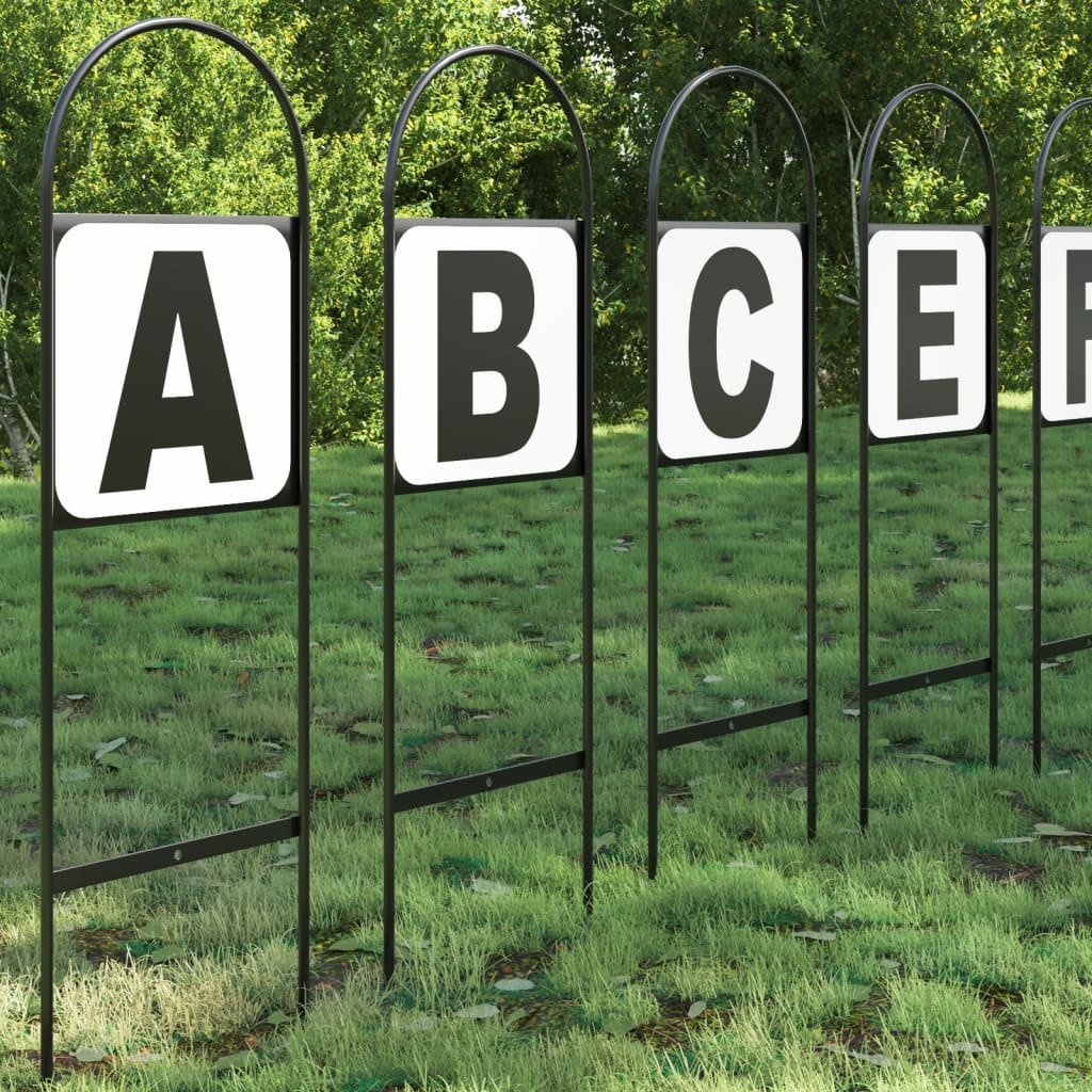 Vidaxl dressuurletters 8 st staal