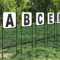Vidaxl dressuurletters 8 st staal
