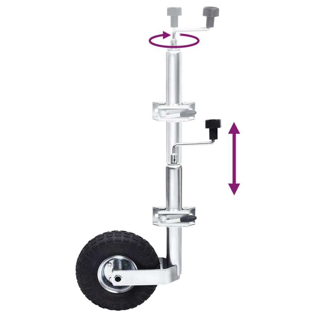 Vidaxl neuswiel met 2 staanders en 3 spanklemmen 48 mm