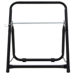 Vidaxl slanghaspelwagen 48 cm 45 kg gepoedercoat staal zwart
