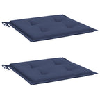 Vidaxl palletkussens 2 st 40x40x4 cm oxford stof marineblauw