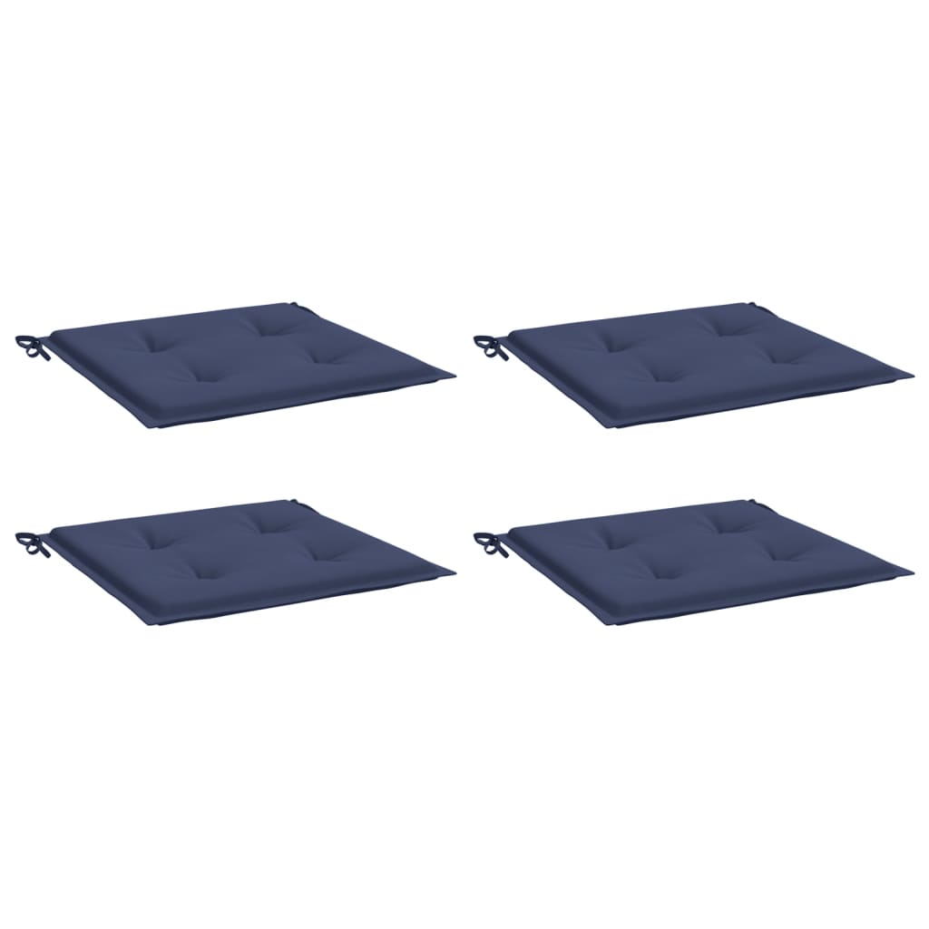 Vidaxl palletkussens 4 st 40x40x4 cm oxford stof marineblauw