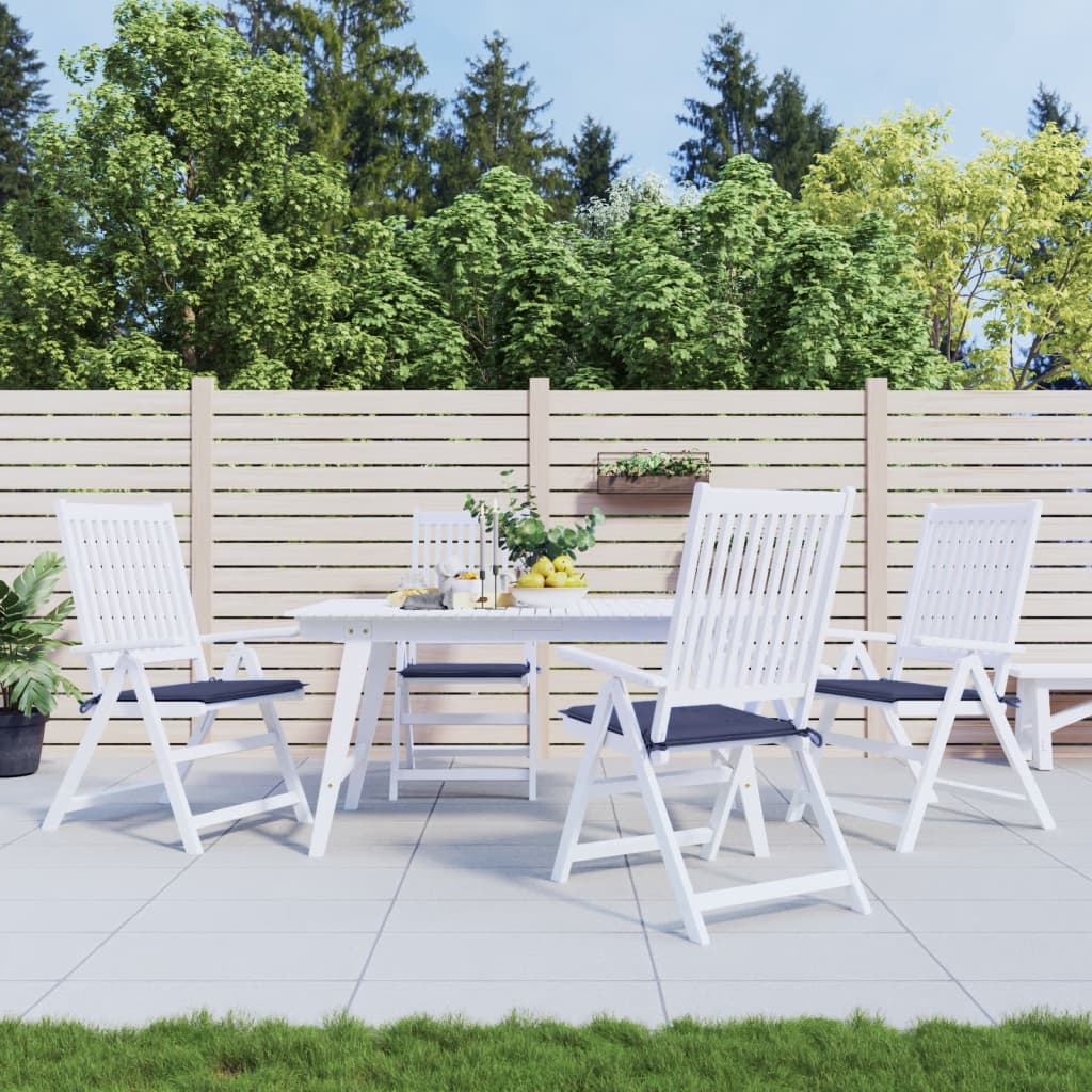 Vidaxl palletkussens 4 st 40x40x4 cm oxford stof marineblauw