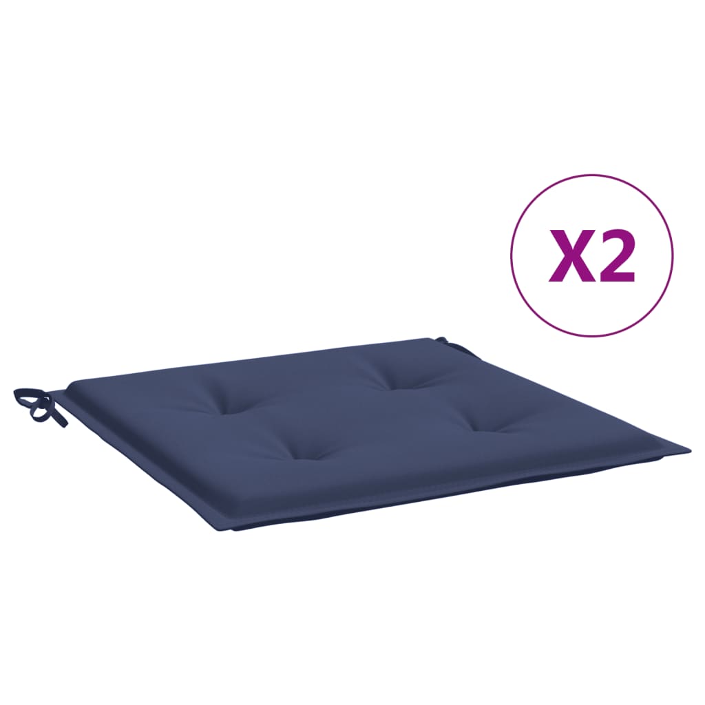 Vidaxl palletkussens 2 st 50x50x4 cm oxford stof marineblauw