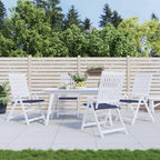 Vidaxl palletkussens 4 st 50x50x4 cm oxford stof marineblauw