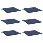 Vidaxl palletkussens 6 st 50x50x4 cm oxford stof marineblauw