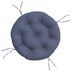 Vidaxl zitkussen rond ø 60x11 cm oxford stof marineblauw