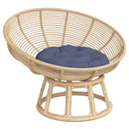Vidaxl zitkussen rond ø 60x11 cm oxford stof marineblauw