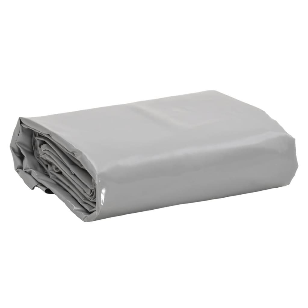 Vidaxl dekzeil 650 g m² 5x8 m grijs