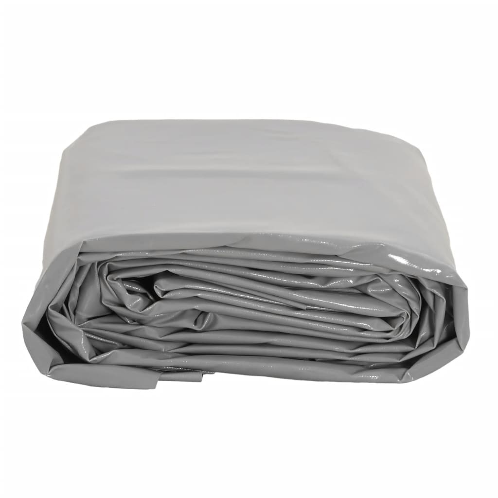 Vidaxl dekzeil 650 g m² 5x8 m grijs