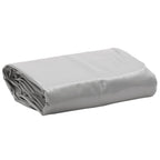 Vidaxl dekzeil 650 g m² ø 2,2 m grijs