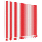 Vidaxl vervangingsdoek voor luifel gestreept 3x2,5 m rood en wit