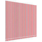Vidaxl vervangingsdoek voor luifel gestreept 4x3,5 m rood en wit