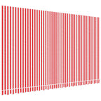 Vidaxl vervangingsdoek voor luifel gestreept 5x3 m rood en wit