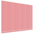 Vidaxl vervangingsdoek voor luifel gestreept 5x3,5 m rood en wit