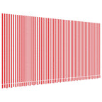 Vidaxl vervangingsdoek voor luifel gestreept 6x3 m rood en wit