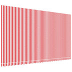 Vidaxl vervangingsdoek voor luifel gestreept 6x3,5 m rood en wit