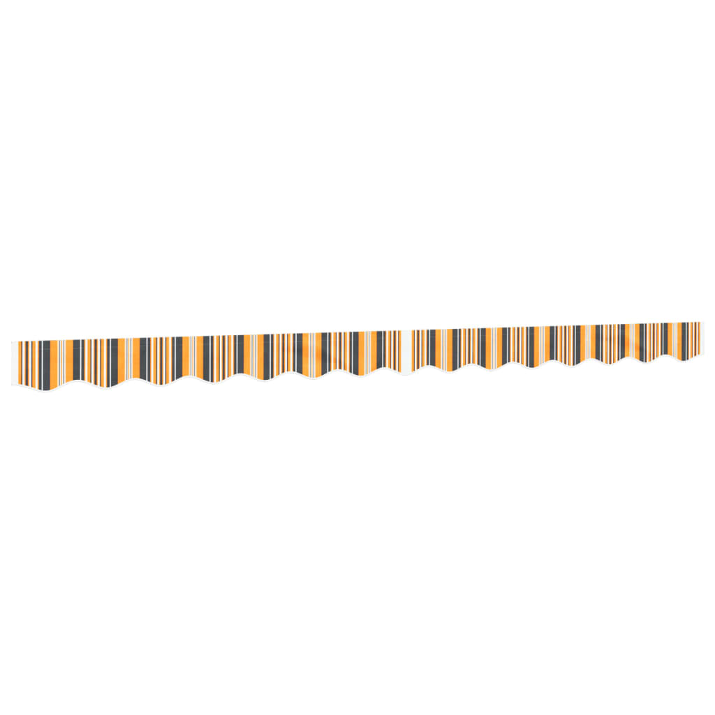Vidaxl vervangingsdoek voor luifelrok gestreept 350 cm geel en grijs