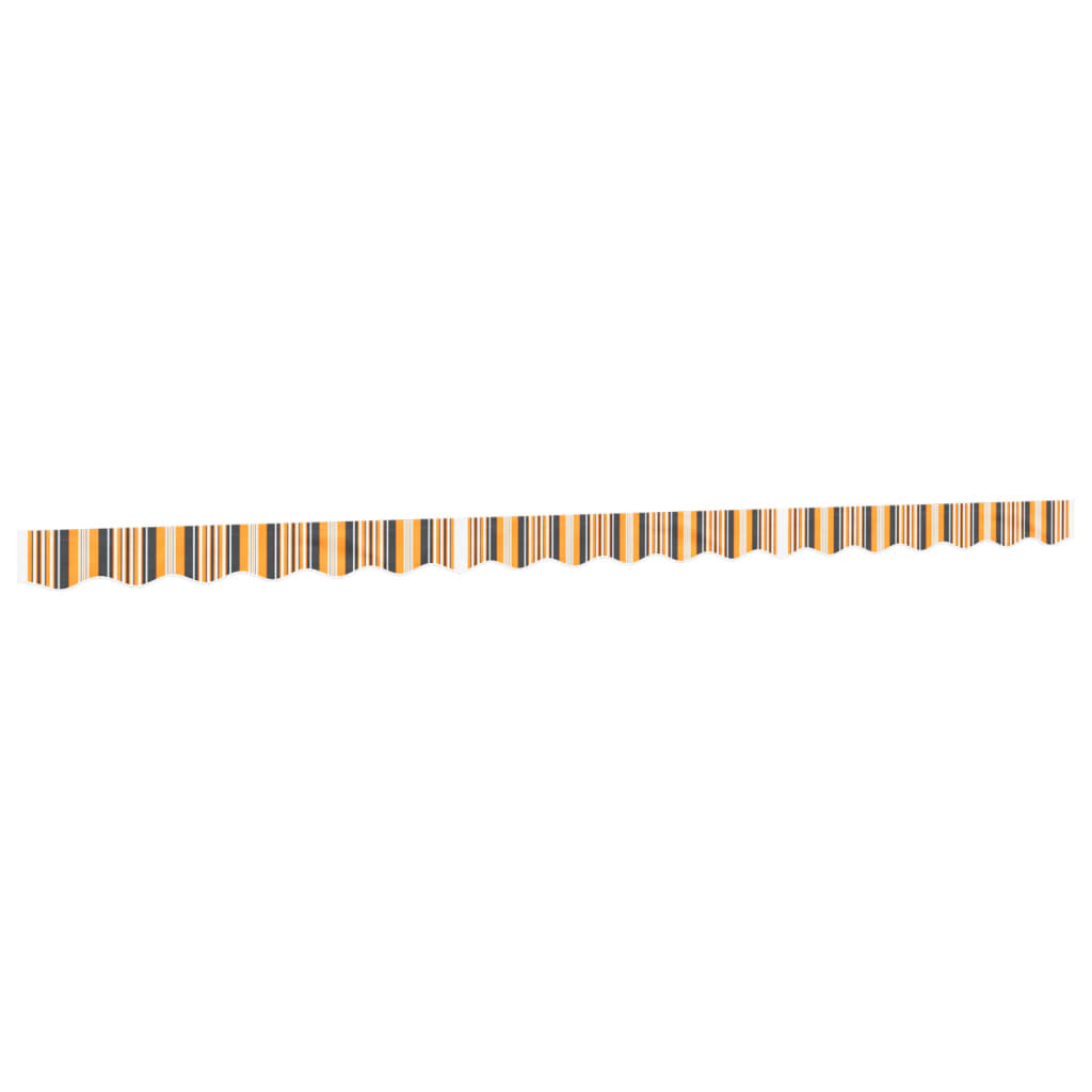Vidaxl vervangingsdoek voor luifelrok gestreept 450 cm geel en grijs