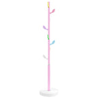 Vidaxl kapstok 172 cm gepoedercoat ijzer roze
