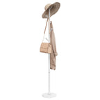 Vidaxl kapstok 175 cm gepoedercoat ijzer wit
