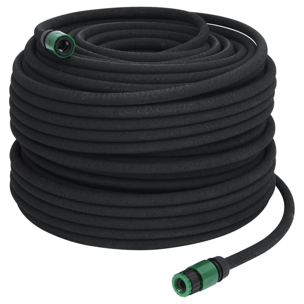 Vidaxl druppelslang 0,6'' 100 m rubber zwart