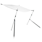 Vidaxl schaduwdoek t-top 170x170x(115-183) cm wit